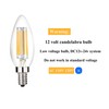 Beonllay 12 Volt Candelabra Light Bulbs 40 Watt Equivalent Low