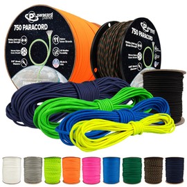 Paracord Planet 750 Paracord – Type IV Multi-Purpose Nylon Cord with 11 Strand Inner Core – Midnight Blue, 50 Feet