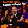 24 Pcs Bald Cap with Mustache Bald Wig Cap Halloween