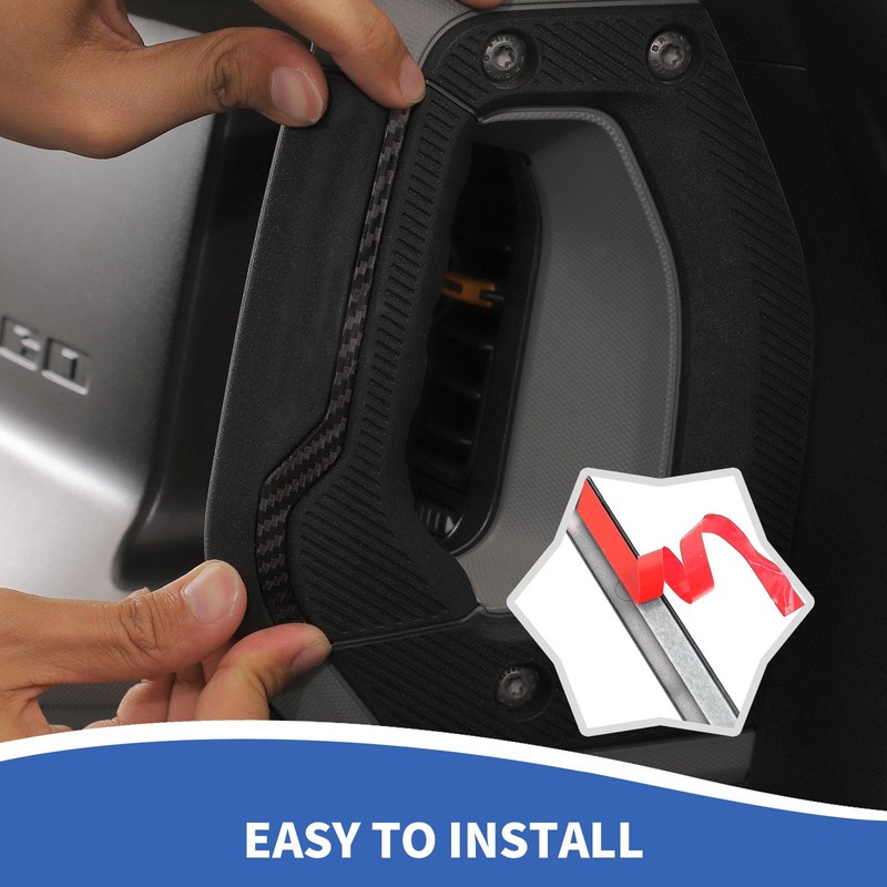 RAZPOY Center Console Dash Grab Handle Cover Trim Compatible with