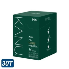 Dongseo Foods 동서식품 카누 미니 디카페인 아메리카노 30T Dongseo Foods Kanu Mini Decaffeinated Americano 30T