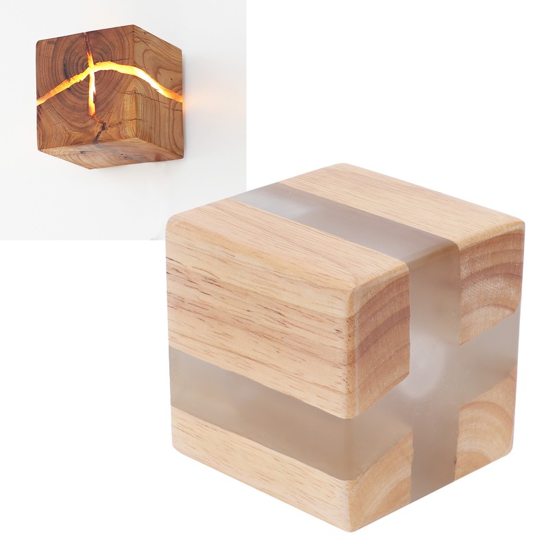 Cracked Wood Grain Wall Lamp Wall Light Bedroom Bedside Night