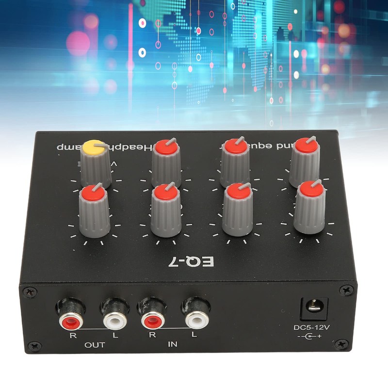 7 Band Sound Equalizer, Dual Channel, with 12 dB High