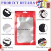 10 Stück Zip-Beutel Groß Mylar Bags Rot Holografische Beutel 26x38cm,Wiederverschließbare