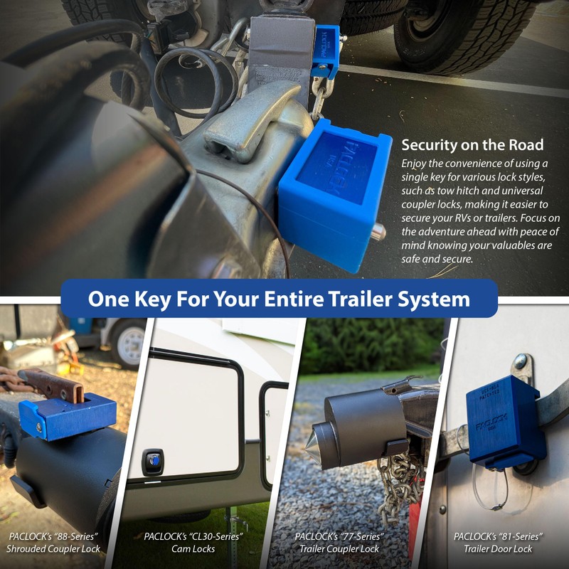 PACLOCK's 79-Series Universal Trailer Lock, UCS, 383" Pin for 1UP®