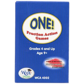 Learning Advantage 4002 One! Fractional Number Card Deck Games, Grade: 4 to 9, 2.5" Width, 3.5" Length