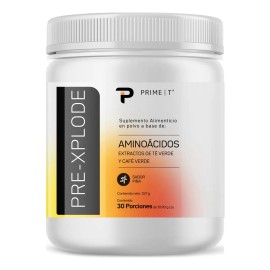Pre Entreno Pre Xplode Primetech 30 servicios Pre Workout con una increíble fórmula que aporta energía, resistencia, enfoque y precursor de testosterona para mejorar tus entrenos sabor Manzana