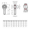 Ganter Normelemente Joint Head, Spherical Bearing with Screw, GN 648.2-8-M8-W,