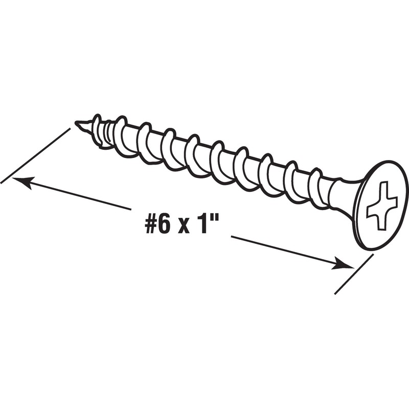 Prime-Line MP10735 Drywall Screws, #6 x 1 In., Coarse Thread,
