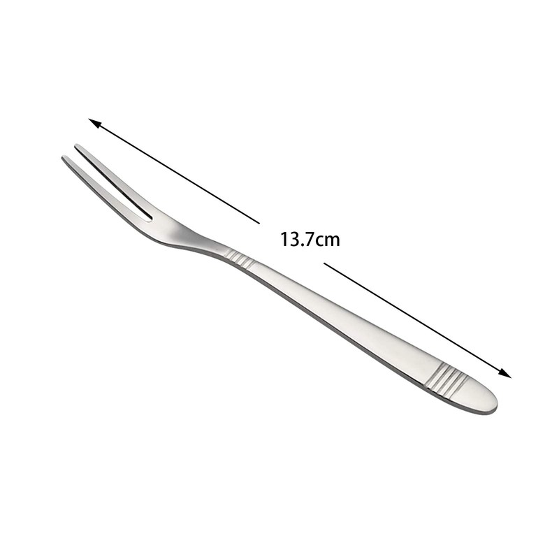 Callyne 12-Piece Stainless Steel Mini Fruit Forks, 2-Prong Forks