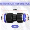 Bwintech PG14-16 Pneumatic Straight Reducer Push to Connect Adapter Quick