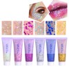 6 Color Sequins Glitter Body Gel 50ml Glitter Liquid Festival