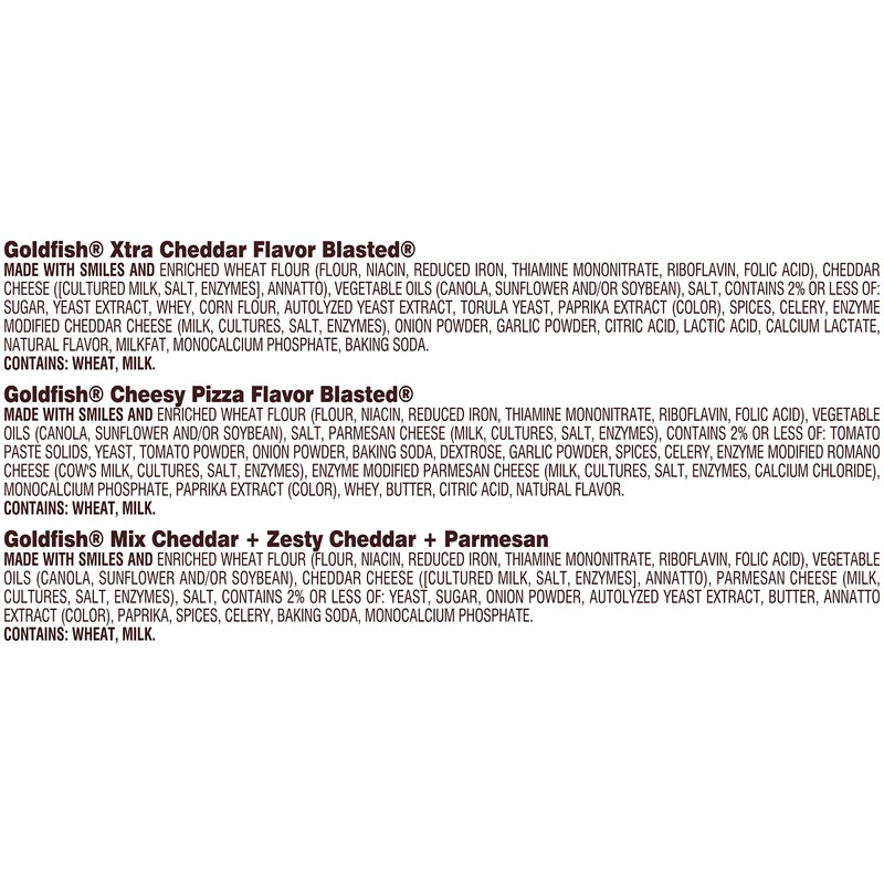 Goldfish Bold Mix Variety Pack Snack Crackers, 1 oz Snack