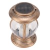 Brass Color Courtyard Solar Powered Hanging Lantern Light IP44 Waterproof