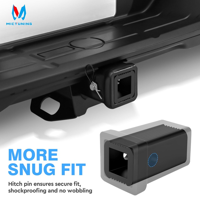 MICTUNING 2 inch to 1-1/4 inch Trailer Hitch Receiver Adapter