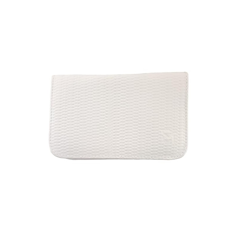 Solingen 12-Piece Manicure Set with Leather Case Nail Care (White)