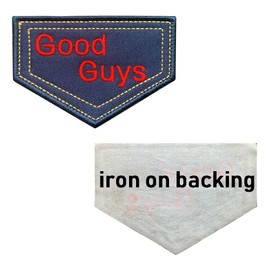 Antrix Funny Cute Good Guys, Full Embroidered Iron On Sew On Patch for Kids Teens Adults, Classic Costume Patch for Backpack, Work Clothes, Uniform, Caps, Dog Harness