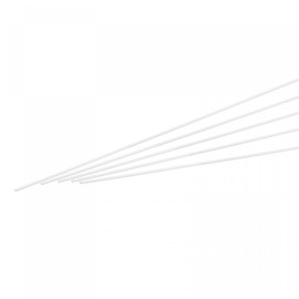 sourcing map ABS Plastic Rod Round Solid White Bar 1mmx250mm for DIY Model Material, Architectural Model Making, DIY Sand Table, Pack of 5