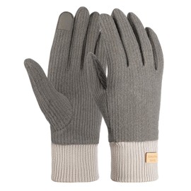 AYPOW Winter Thermal Gloves for Women, Darlon Ultra Warm Windproof Touchscreen Fashionable Slouchy Gloves with Fleece Lining, Daily Outdoor Activities, Running Work Gloves Women, Gift