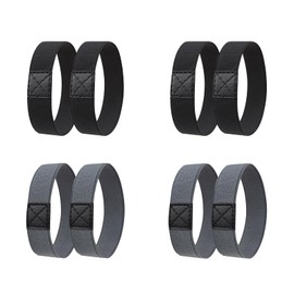 8 Pieces (4 Pairs) Shoelaces Fixing Strap for Football Boots, Fixing Bands, Football Holder, Adjustable Elastic Against Loosening Bows for Football Boots, High Heel, Does not