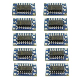 KKHMF 10pcs Serial Port Mini RS232 to MAX3232 TTL Converter Adapter Module