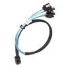 12GBPS Mini SAS HD SFF 8643 to 4 SATA 3.0