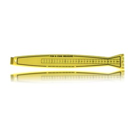 Portable Folding Fish Ruler - 32in/80cm Lightweight Measuring Board for Crab & Fish - Ideal for Boat and Kayak Use, Easy-to-Read Yellow Design