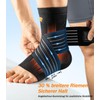 WHCOOL Ankle Support 1 Pair, Knitted Bandage with 30% Wider
