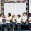 Whaline 32.8ft Dot Bulletin Board Borders Black White Dot Die-Cut
