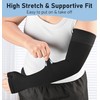 KEKING Lymphedema Medical Compression Arm Sleeve with Gauntlet, 15-20 mmHg