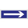 V Safety 78012AX-R Arrow Right Garage Sign - Landscape -