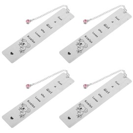Gatuida 4pcs Cute Animal Metal Bookmarks Set Elegant Stainless Steel Bookmarks for Women Unique Graduation for Book Lovers Stylish Reading Accessories for Adults