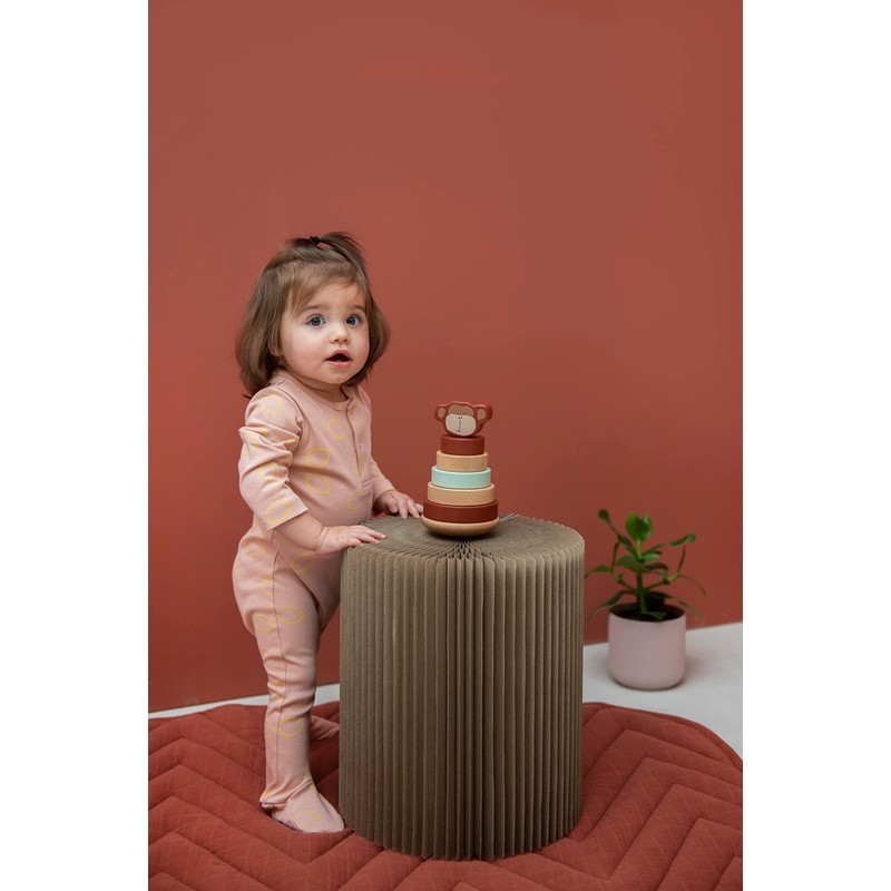 Trixie Baby Stacking Tower with Wooden Rings Mr. Monkey Monkey