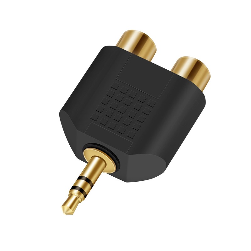 ANDTOBO 3.5 mm TRS to Dual RCA F (2-Pack), 3.5mm