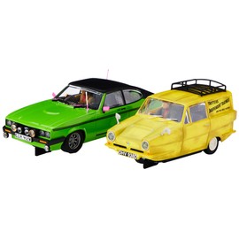 Scalextric Only Fools and Horses Twin Pack 1:32 Limited Edition Slor Race Car Pack C4179A Green & Yellow