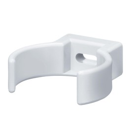 Inefa pipe clamp, DN 75, white plastic, rain gutter, roof gutter white ST