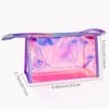 Pack of 2 Fashionable Pink Makeup Pack, PVC Bows Transparent