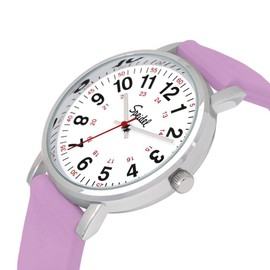 Speidel Original Scrub Watch, EMT Watches for Women, Waterproof Watch Women, Nurse Watch, Analog Watch Women, Watch for Nursing Student, Nurse Watches for Women, Nursing Watch with Second Hand - Lilac