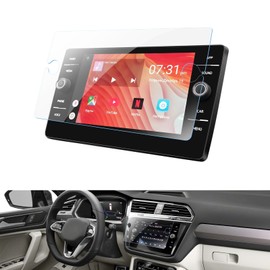 WEIPIN 8 Zoll Navigation Panzerglas Schutzfolie für VW Tiguan/Golf/T-ROC/Passat, GPS Navi Displayschutzfolie mit aus gehärtetem Glas 9H Kratzfest Anti-Fingerabdruck (Unterstützt nur Discover Media)