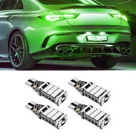 HQRNYP 4 PCS LED Reverse Lights, Reverse Light Bulb, T15 4014 45SMD Back Up Lamp Turn Signal Bulb, Universal Car Accessories Error Free LED Tail and Turn Lamps for Most Cars