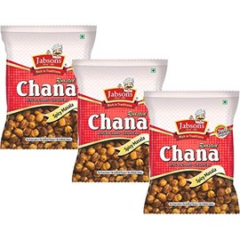 Jabsons - Roasted Chana Chickpeas (3 Pack), 150g x 3 (Spicy Masala)