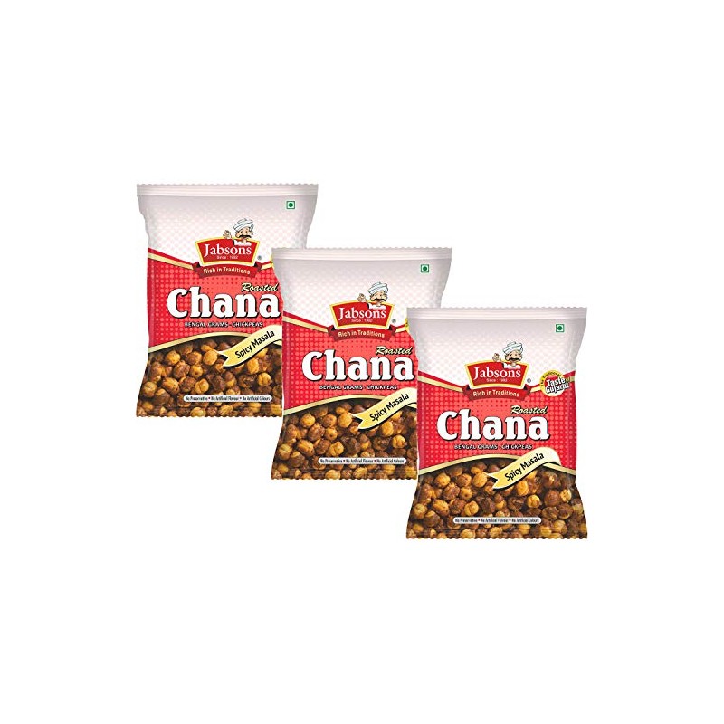 Jabsons - Roasted Chana Chickpeas (3 Pack), 150g x 3
