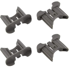 DISHWASHER BASKET RAIL End Cover CAPS Replacement by Vaporly UK Compatible with Beko Altus Lamona 1731540100 (4pcs)