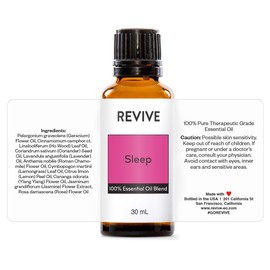 Sleep Essential Oil Blend 30mL by Revive Essential Oils - 100% Pure Therapeutic Grade, for Diffuser, Humidifier, Massage, Aromatherapy, Skin & Hair Care