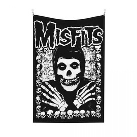 The Misfits tapestry poster wall hanging is suitable for bedroom decoration, suitable for teenagers, girls, boys, dormitories 40 * 60 Curtain Curtain - Color: 60*80
