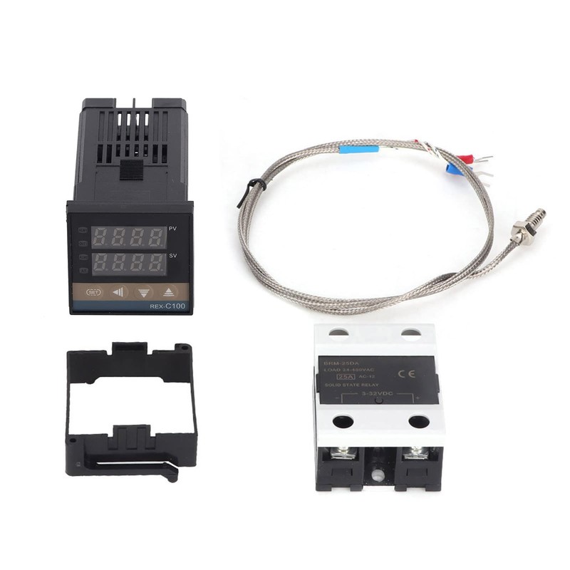 Fafeicy REX-C100 Digital LED PID Temperature Controller Thermostat Kit AC