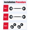 All Terrain Wheel Kit Fit for Honda EU3000is Generator Wheel