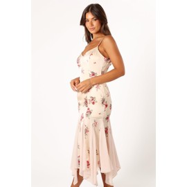 Petal & Pup Women's Cinta Midi Dress, Cream Floral