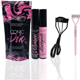 AVELINA COSMETICS - My Lash Kit, incluue 1 Máscara de Pestañas Volumen Intenso 13gr, 1 Mácara de Pestañas Alargado Extremo 13gr, 1 Rizador de Pestañas y 1 Separador de Pestañas