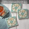 Thirstystone Coastal Sea Shell Wreath 4 Pack Absorbent Stone Tumbled